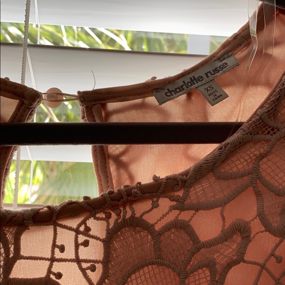 Nude lace dress